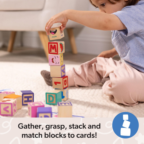 Bloques Didácticos De Madera Melissa & Doug Con Letra Número