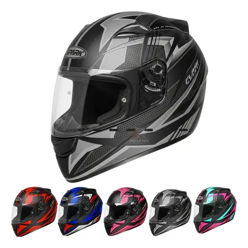 Capacete Moto Fechado Ebf New Spark Esportivo C/ Narigueira — foto 1