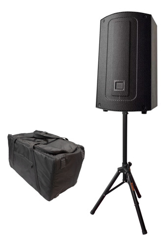 Kit Caixa De Som Jbl Max 10 Bluetooth Ativa 250w + Tripé Bag