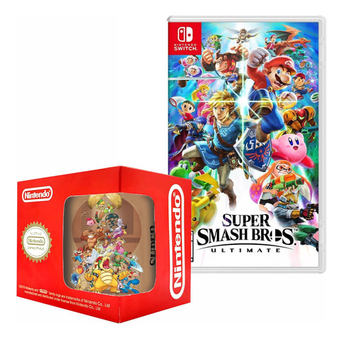 Super Smash Bros Ultimate Nintendo Switch Y Taza 3