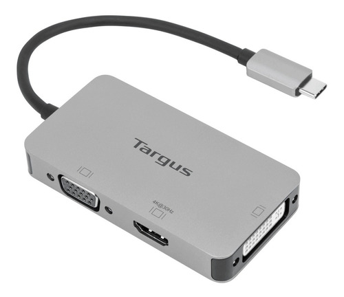 Hub Targus Adaptador Multipuerto Usb C 4k Hdmi / Dvi / Vga