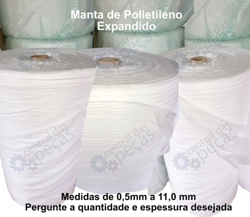 Bobina Espuma 1 Mm Polietileno Expandido 60 Cm X 15 Mt Manta