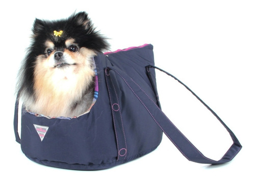 Bolsa Transporte Nylon Pet Cachorro Gato P - Rosa