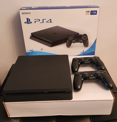 Ps4 Sony Playstation 4 Slim 1tb + 2 Joystick Impecable