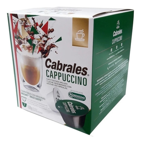 Pack X6 Cajas A Eleccion Cafe Capsulas Cabrales Dolce Gusto