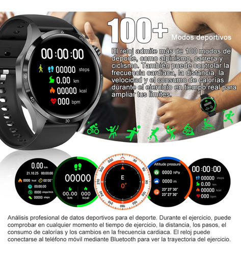 Smartwatch Gps Track Bluetooth Call À Prova D'água