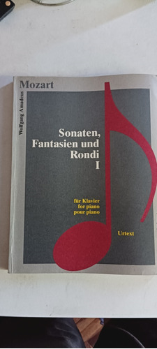 Libro Sonatas Fantasias Y Rondeau I Mozart
