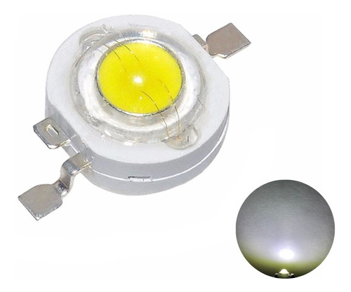 Led De Potencia 3w Blanco 6000-6500k Sin Disipador 10 Piezas