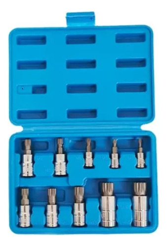 Juego De Dados Con Punta Bristol M4-m18 10pz Alta Calidad