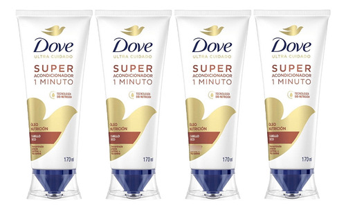 Pack Super Acondicionador Dove Óleo Nutritivo 170 Ml