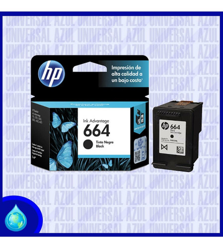 Combo Hp 664 Negro Y Color Original