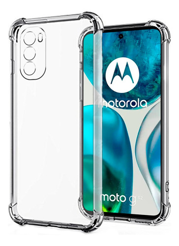 Estuche Forro Transparente Antigolpes Motorola G82