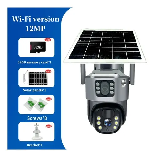 Cámara De Seguridad Y Wifi, Monitoreo De Energía Solar V380