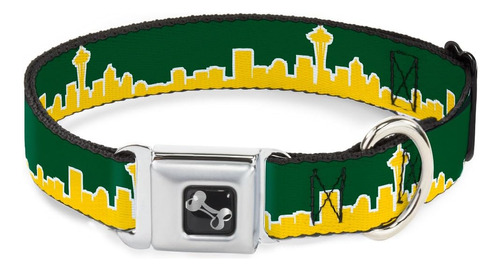 Collar De Perro Hebilla De Cinturón De Seguridad Seattle Sky