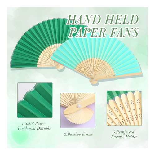 Bullu 40 Pcs Plegable Hand Fan In Plegable Seda Fan