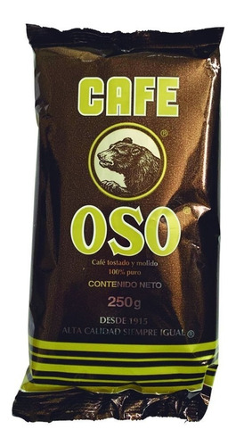 Café Oso Tostado Y Molido 250gr