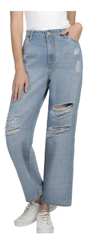 Pantalón Jeans Mom Fit Straight Lee Mujer 34y