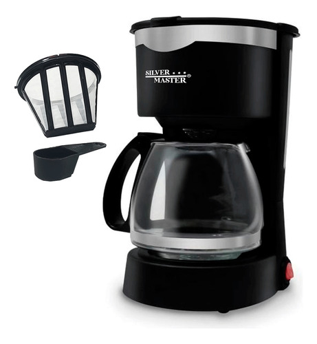 Cafetera Semiautomatica De Goteo 650ml Filtro Permanente Negro