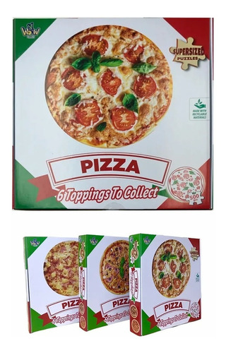 Juego Puzzle Pizza Margarita 300 Piezas Ywow Brands Febo