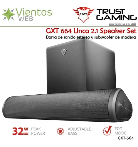 Trust Gaming Gxt 664 Unca Barra De Sonido 2.1 Subwoofer