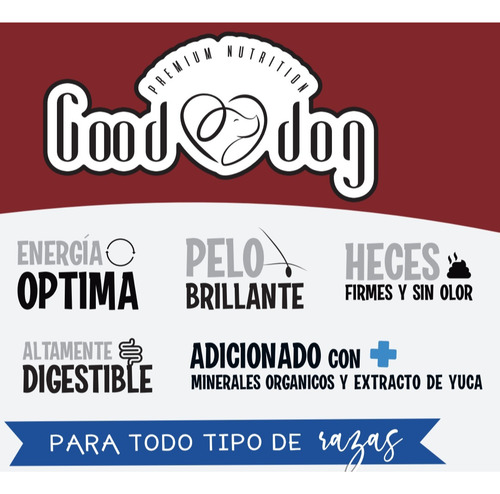 Croquetas Good Dog 20kg Perro Cachorro Razas Medianas
