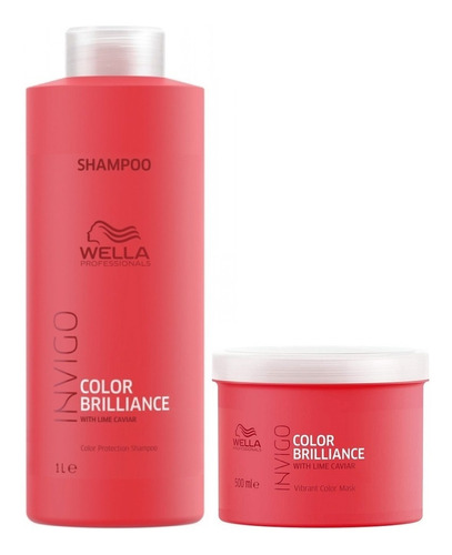 Shampoo 1000ml + Mascarilla 500ml Wella Invigo Brilliance