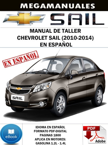 Manual De Taller Chevrolet Sail (2010-2014) En Español