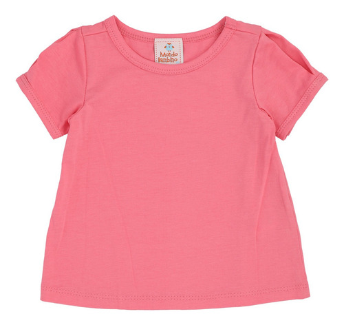 Conjunto Overol Flor Y Playera Mondo Bambino Para Bebé Niña Rosa Flores 12 M