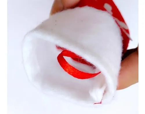 10 Unids Calcetines Navideños Decorativos Navidad Copo Nieve