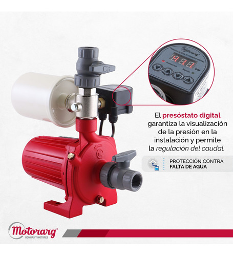 Imagen 5 de 12 de Bomba Agua Presurizadora Motorarg - Tip Pres 14 0.5 Hp