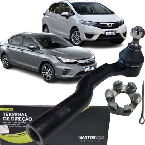 Terminal De Direção Lado Esquerdo Honda Fit City 2015 A 2021