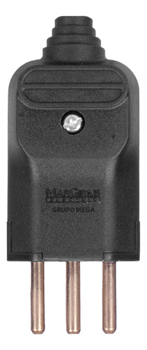 10 Plugue Tomada Macho Com Prensa Cabo 3 Pinos 10a Margirius