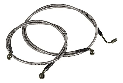 1068 Rzr Brake Lines Extended Front / Rear Braided Brak...