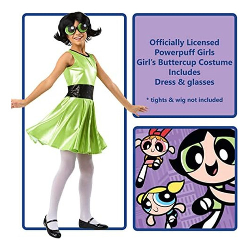 Disfraz De Buttercup De Las Chicas Superpoderosas De Rubies