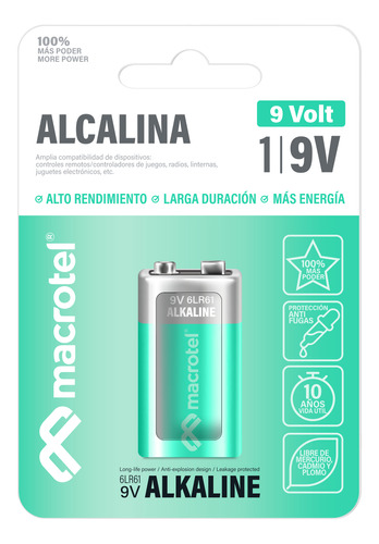 Batería 9v Alcalina