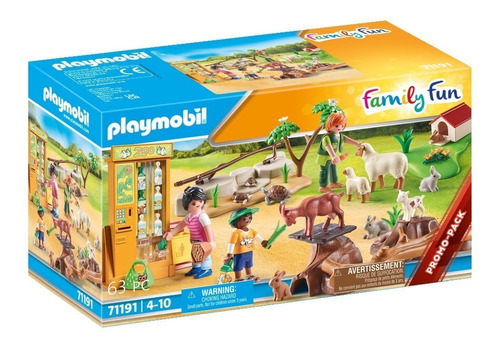 Figura Para Armar Playmobil Family Fun Zoo De Mascotas 63 Piezas 3+