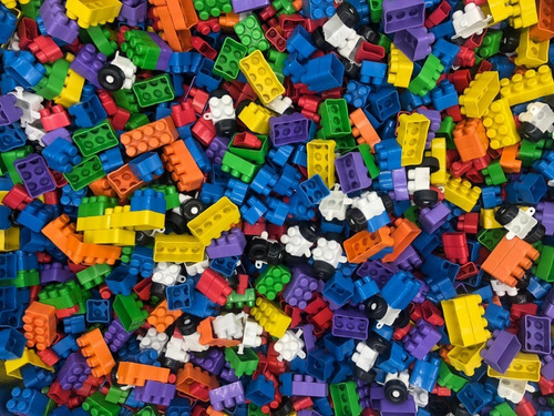 Imagem 2 de 8 de Blocos De Montar 350 Peças Infantil Encaixar