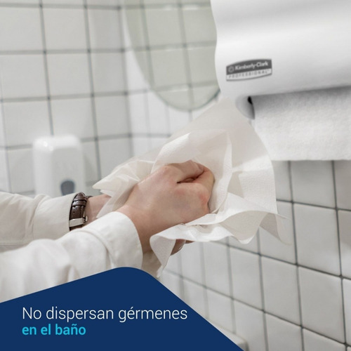 Imagen 3 de 6 de Dispensador Toalla Interdoblada Toallero Despachador Blanco