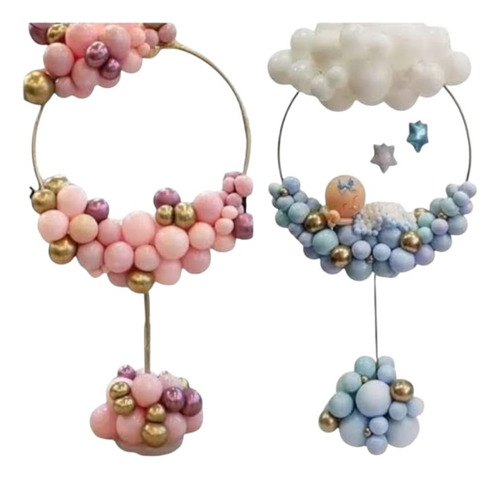 2 Pz Base Circular Soporte Para Globos Decoracion Fiesta