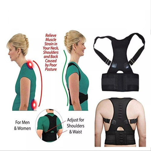 Faja Corrector De Postura Con Imanes Soporte Lumbar