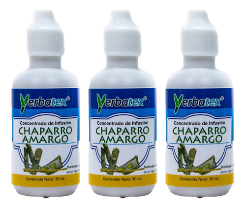 3 Extractos De Hierba Chaparro Amargo En Gotas 30ml