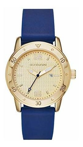 Redondo Reloj Deportivo Analógico De Metal Y Silicona De Cua