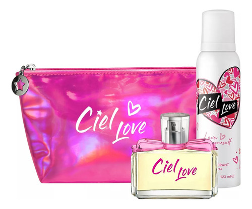 Perfume Ciel Love Edt 60ml + Desodorante + Bolso Neceser