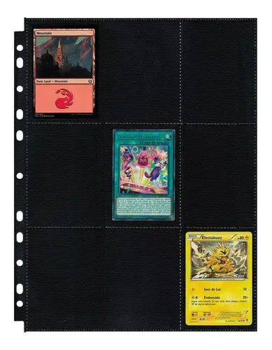 20 Folhas Plástica P/ Pasta Fichário Álbum Pokemon Magic 20 Folhas Plástica P/ Pasta Fichário Álbum Pokemon Magic