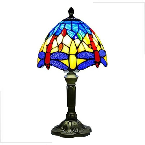 Abajur Luminária Tiffany Turca Vintage Vitral Colorido Cor G