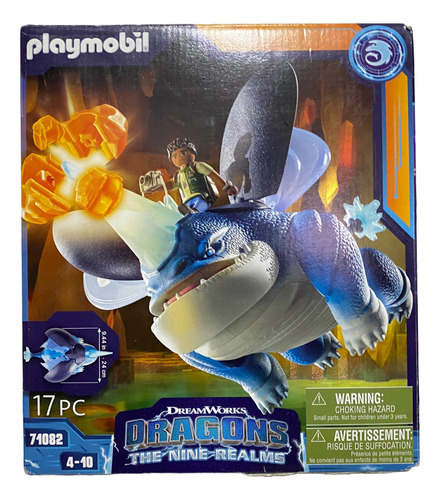 Playmobil Dragones Plowhorn & D'angelo 17 Pcs Mod 71082