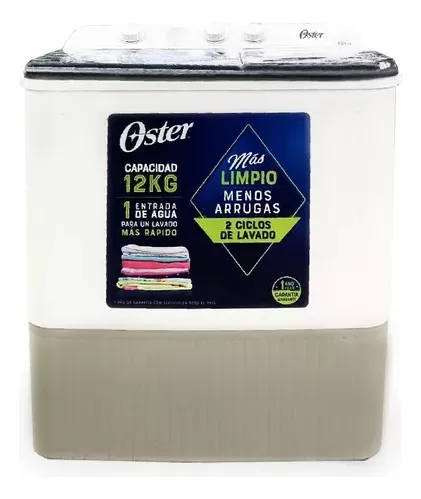 comprar Lavadora Oster Semiautomática 12 Kg Doble Tina Ossawmx0012w