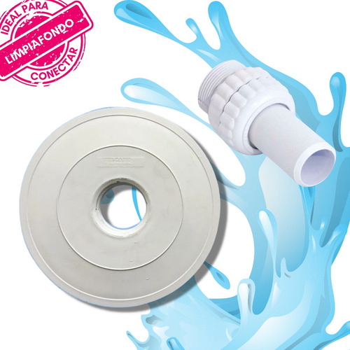 Imagen 8 de 10 de Tapa Intermedia Barrefondo Skimmer Vulcano 237006 Con Acople