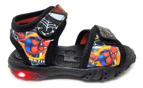 Sandalia do homem aranha com sale luz