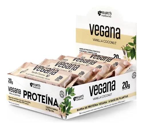 Barra Vanilla Coconut Veg Protein - Display 12x70g